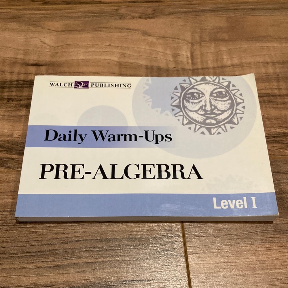 Daily warm ups pre algebra level one paperback book
